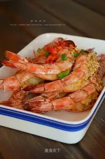Garlic roasted shrimp