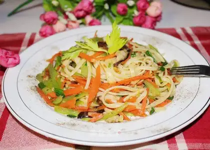 The pasta when it's pepper