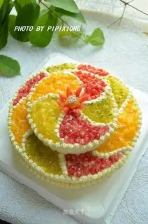 Double birthday cake