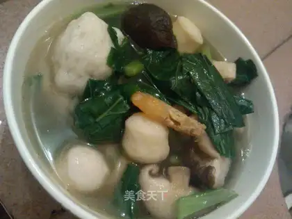 Mustard ball soup