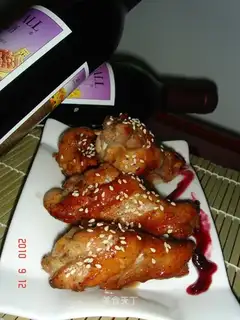 Blueberry honey chicken wings