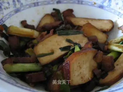 stir-fried bacon