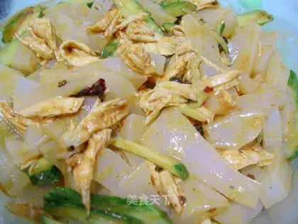 Shredded chicken jelly