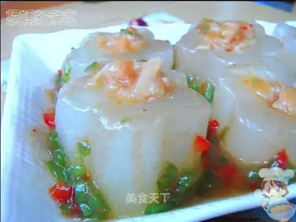 Steamed white gourd with jade pillars