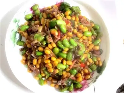 stir-fried shrimp with double beans
