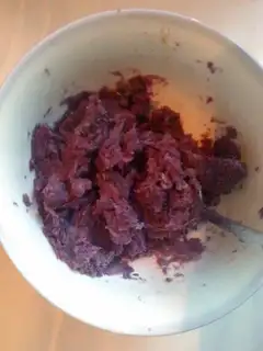 Purple sweet potato glutinous rice balls