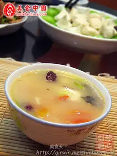 Stewed fish tail with papaya