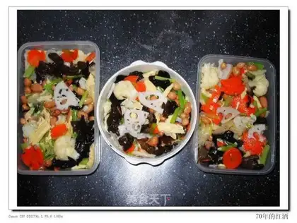 Home-style salad assorted vegetables