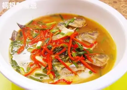 Non-spicy version of boiled tilapia