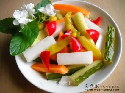 Soak appetizers with vinegar