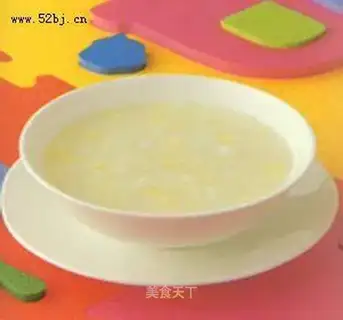 Milk oatmeal and egg porridge