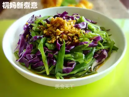 Cold cabbage and lentils