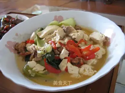 Stewed vegetables with tofu