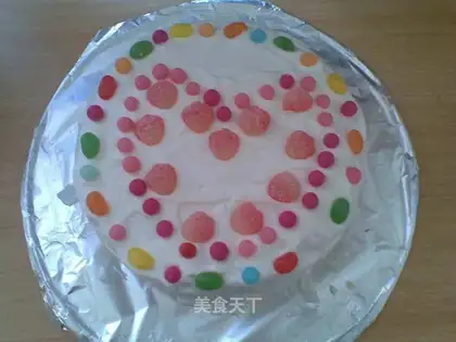 The first homemade birthday cake