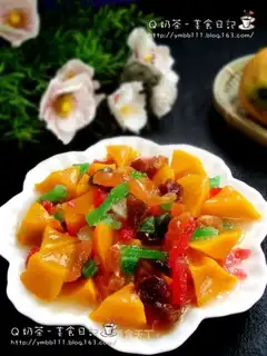 Honey sauce preserved fruit pumpkin