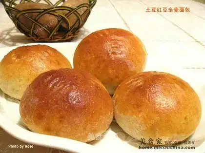 Red bean whole wheat bread