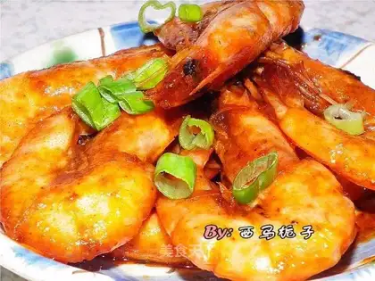 braised shrimp with tomato