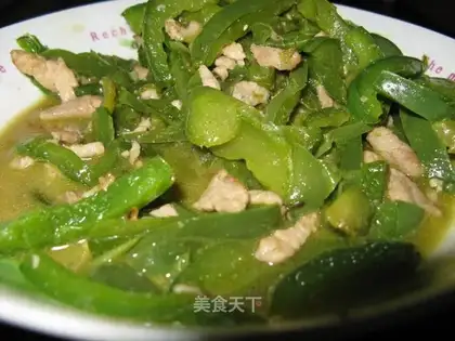 stir-fried shredded pork with green pepper