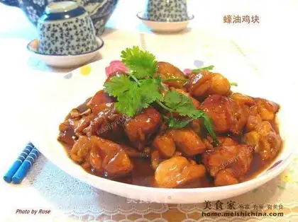 Chicken nuggets in oyster sauce