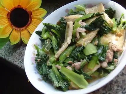 Home-cooked rapeseed tofu