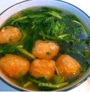 Chicken feather soup