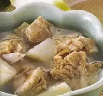 Yam pork ribs soup