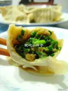 Leek and pork dumplings