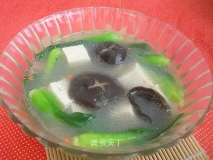 Fresh tofu soup