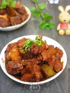 The lamb burns radish