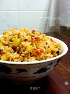 Red oil and rice