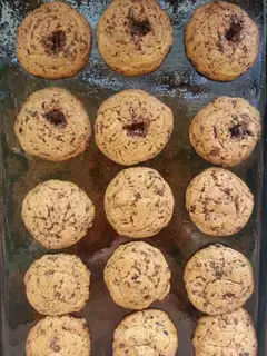 Black chocolate soft cookies