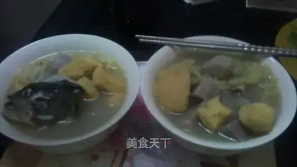 Potato cabbage fish