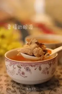 Tomato ink chop soup