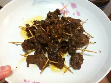 The lamb, the toothpick