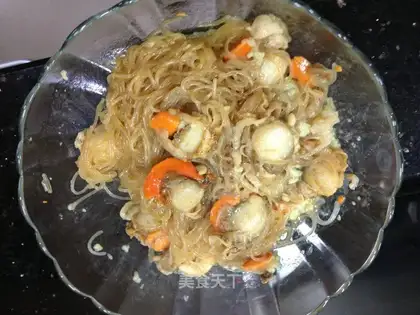Garlic fan scallops