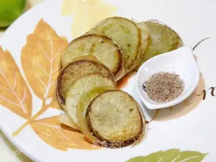 A fried green tomato