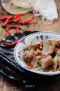 Plum sauce evaporated ribs
