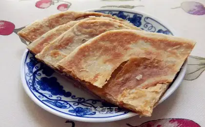 Sesame sauce pancakes