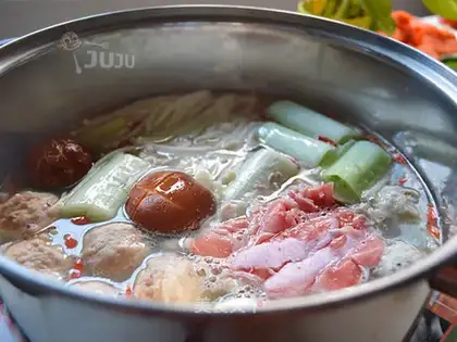 Fresh soup pan