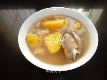 Chestnut chops soup