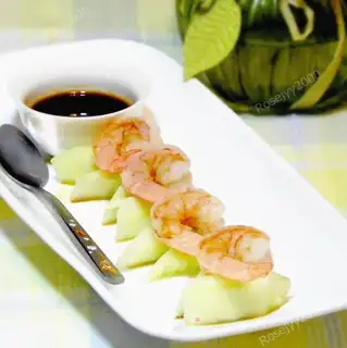 Mustard shrimp cucumber