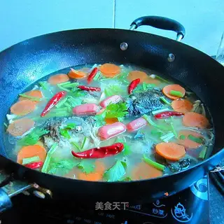 Fish head vase pan