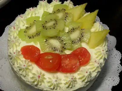 Milky fruit cake