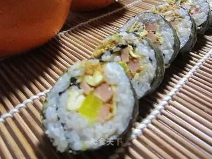 Homemade sushi