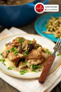 Chicken with wine