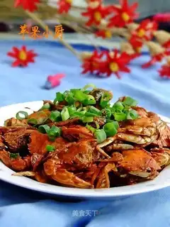 Crab with sauce