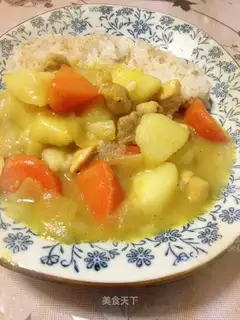 Curry potato chicken