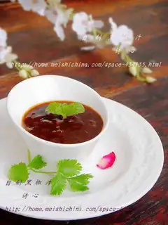 Homemade black pepper juice