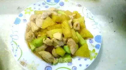 Pineapple cucumber fried chicken