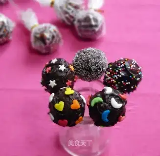The truffled chocolate lollipop